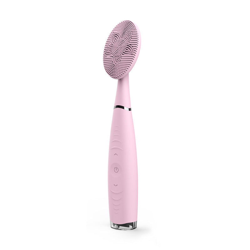 Facial Cleansing Brush Waterproof Silicone Cleansing Tool Portable Electric Handheld Facial Cleaning Brush Mini Pore Cleaner