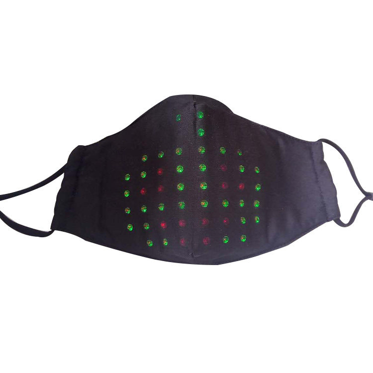 LED Display Luminous Voice Control Mask Party Voice