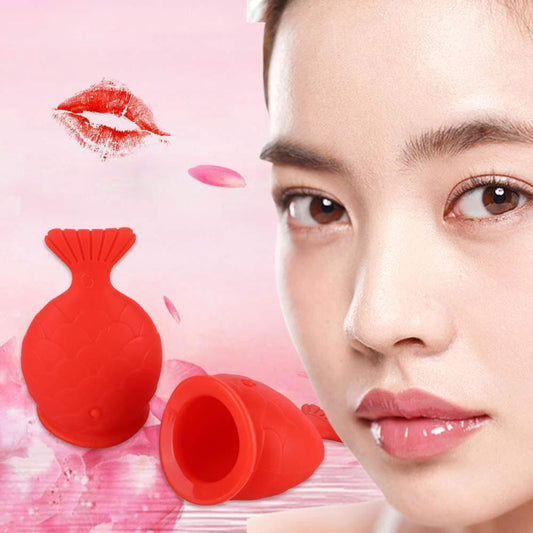 Red Fish Shaped Silicone Lip Enhancer