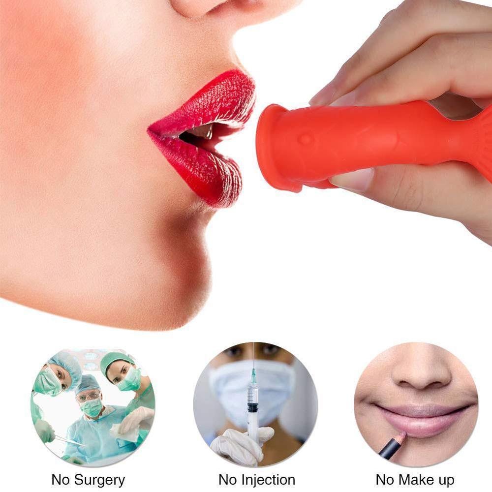 Red Fish Shaped Silicone Lip Enhancer