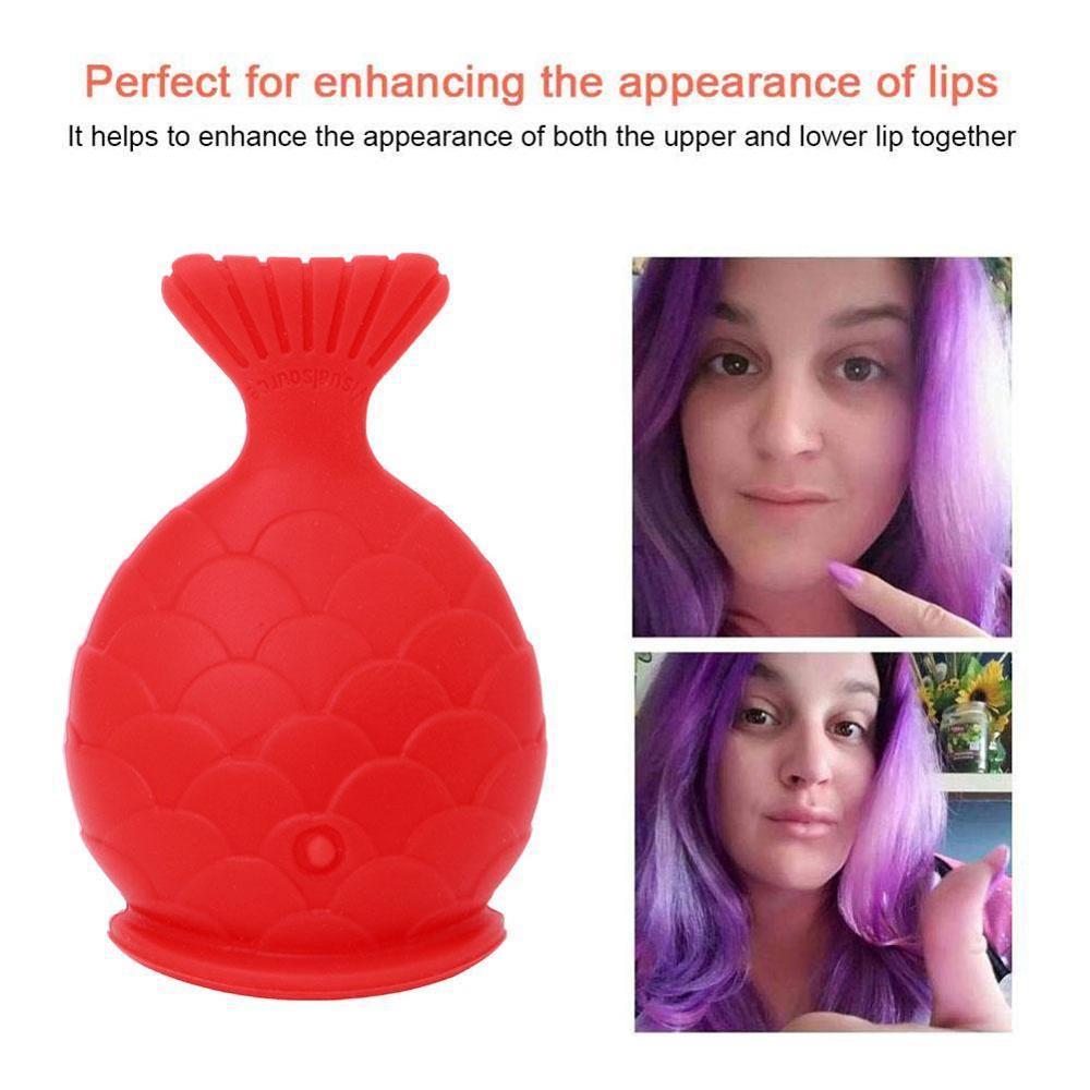 Red Fish Shaped Silicone Lip Enhancer